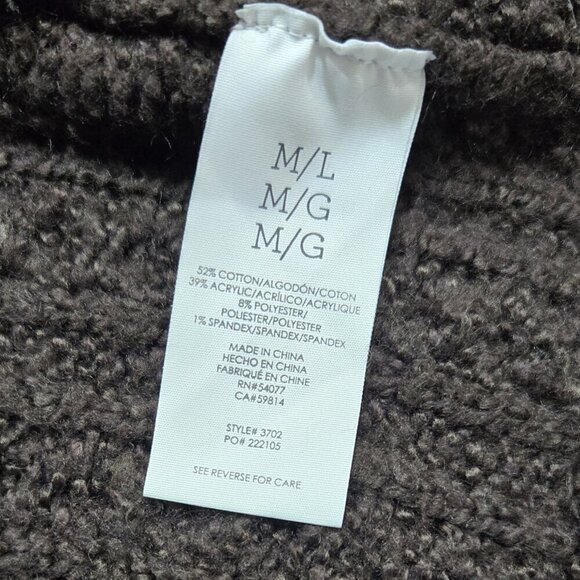 Cabi 3702 Repose Brown Chunky Cape Cardigan Poncho Open Front Cozy Neutral - Picture 9 of 10